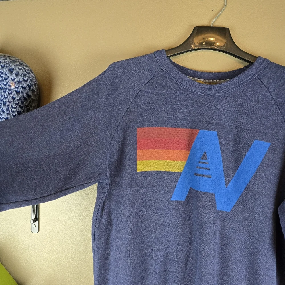 Aviator Nation Logo Crewneck Sweatshirt Small - Picture 2 of 11